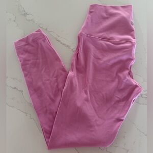 Lululemon Leggings. Pink Frosting. 25”. Size 6.